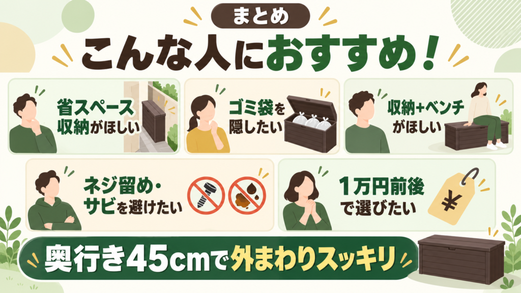 おすすめ【購入者の本音】KETER COMFY(ケターコンフィ)の良い口コミ・悪い口コミ_おすすめ
