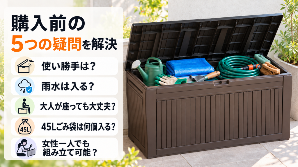 【購入者の本音】KETER COMFY(ケターコンフィ)の良い口コミ・悪い口コミ
